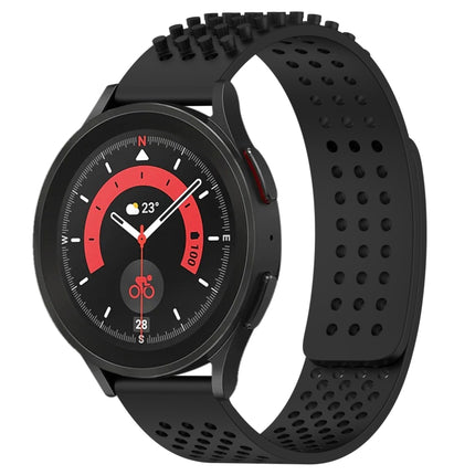 20mm Holes Breathable 3D Dots Silicone Watch Band, For Samsung Galaxy Watch 5  44mm, For Samsung Galaxy Watch 5 Pro  45mm, For Samsung Galaxy Watch 5  40mm