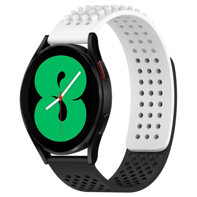 20mm Holes Breathable 3D Dots Silicone Watch Band, For Samsung Galaxy Watch 4 44mm, For Samsung Galaxy Watch 4 40mm, For Samsung  Galaxy Watch 4 Classic 46mm