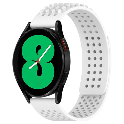 20mm Holes Breathable 3D Dots Silicone Watch Band, For Samsung Galaxy Watch 4 44mm, For Samsung Galaxy Watch 4 40mm, For Samsung  Galaxy Watch 4 Classic 46mm
