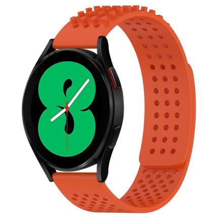 20mm Holes Breathable 3D Dots Silicone Watch Band, For Samsung Galaxy Watch 4 44mm, For Samsung Galaxy Watch 4 40mm, For Samsung  Galaxy Watch 4 Classic 46mm