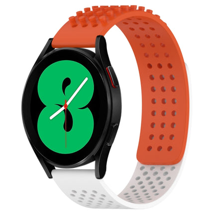20mm Holes Breathable 3D Dots Silicone Watch Band, For Samsung Galaxy Watch 4 44mm, For Samsung Galaxy Watch 4 40mm, For Samsung  Galaxy Watch 4 Classic 46mm