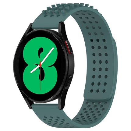 20mm Holes Breathable 3D Dots Silicone Watch Band, For Samsung Galaxy Watch 4 44mm, For Samsung Galaxy Watch 4 40mm, For Samsung  Galaxy Watch 4 Classic 46mm