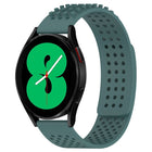 20mm Holes Breathable 3D Dots Silicone Watch Band, For Samsung Galaxy Watch 4 44mm, For Samsung Galaxy Watch 4 40mm, For Samsung  Galaxy Watch 4 Classic 46mm