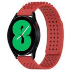 20mm Holes Breathable 3D Dots Silicone Watch Band, For Samsung Galaxy Watch 4 44mm, For Samsung Galaxy Watch 4 40mm, For Samsung  Galaxy Watch 4 Classic 46mm