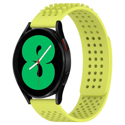 20mm Holes Breathable 3D Dots Silicone Watch Band, For Samsung Galaxy Watch 4 44mm, For Samsung Galaxy Watch 4 40mm, For Samsung  Galaxy Watch 4 Classic 46mm