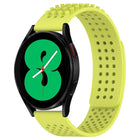 20mm Holes Breathable 3D Dots Silicone Watch Band, For Samsung Galaxy Watch 4 44mm, For Samsung Galaxy Watch 4 40mm, For Samsung  Galaxy Watch 4 Classic 46mm