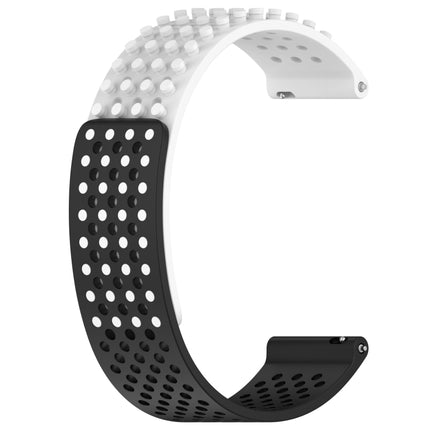 20mm Holes Breathable 3D Dots Silicone Watch Band