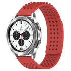 20mm Holes Breathable 3D Dots Silicone Watch Band