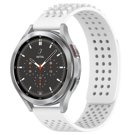 20mm Holes Breathable 3D Dots Silicone Watch Band, For Samsung Galaxy Watch 4 44mm, For Samsung Galaxy Watch 4 40mm, For Samsung  Galaxy Watch 4 Classic 46mm