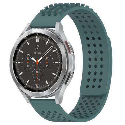 20mm Holes Breathable 3D Dots Silicone Watch Band, For Samsung Galaxy Watch 4 44mm, For Samsung Galaxy Watch 4 40mm, For Samsung  Galaxy Watch 4 Classic 46mm