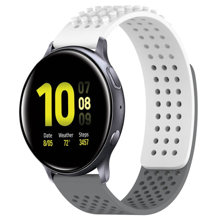 20mm Holes Breathable 3D Dots Silicone Watch Band
