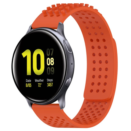 20mm Holes Breathable 3D Dots Silicone Watch Band