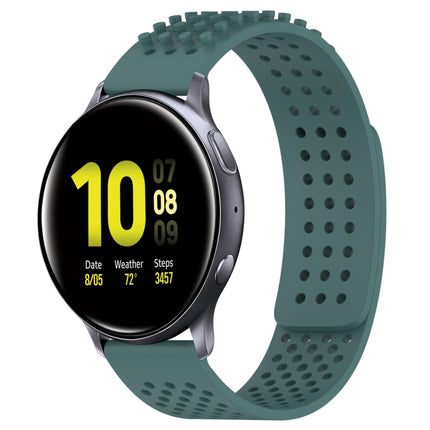 20mm Holes Breathable 3D Dots Silicone Watch Band