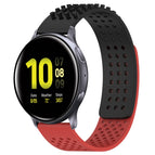 For Samsung Galaxy Watch Active 2 40mm / Black+Red