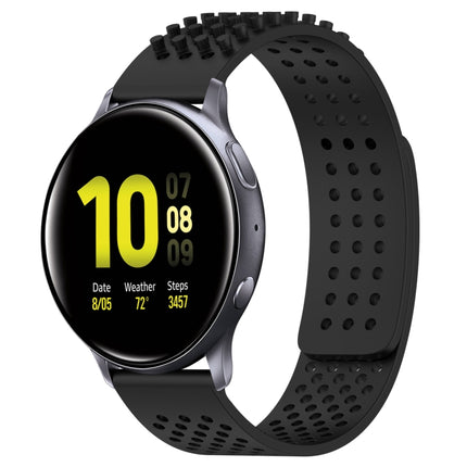 20mm Holes Breathable 3D Dots Silicone Watch Band