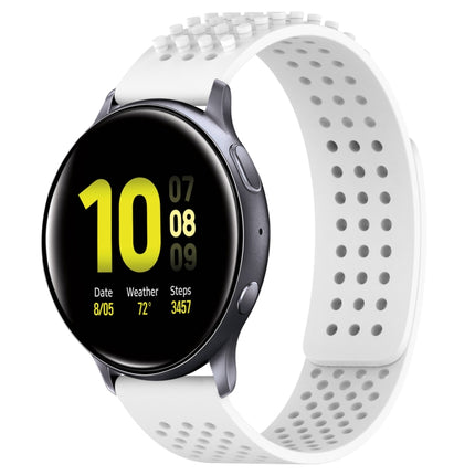 20mm Holes Breathable 3D Dots Silicone Watch Band