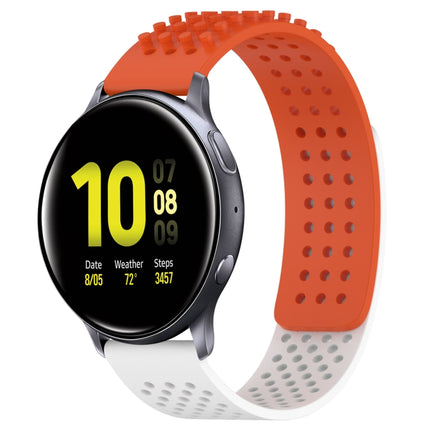 20mm Holes Breathable 3D Dots Silicone Watch Band