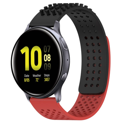 20mm Holes Breathable 3D Dots Silicone Watch Band