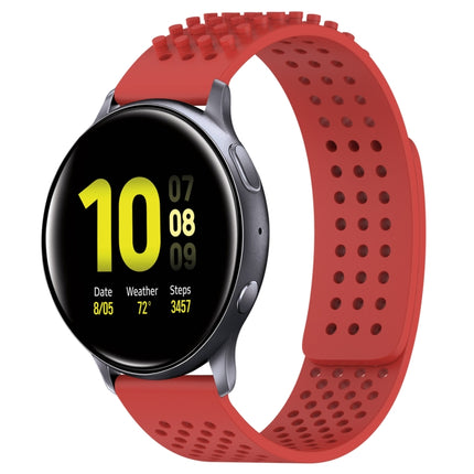20mm Holes Breathable 3D Dots Silicone Watch Band