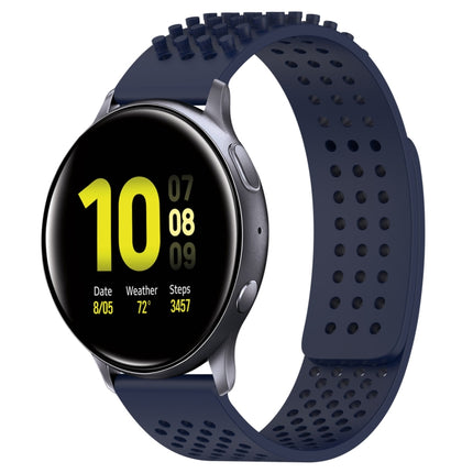 20mm Holes Breathable 3D Dots Silicone Watch Band