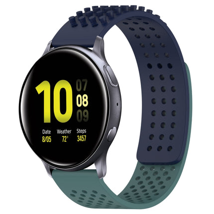 20mm Holes Breathable 3D Dots Silicone Watch Band