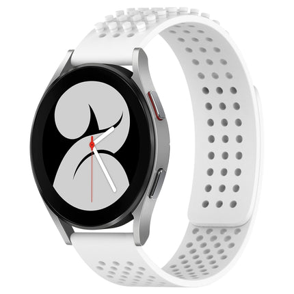 20mm Holes Breathable 3D Dots Silicone Watch Band, For Samsung Galaxy Watch 4 44mm, For Samsung Galaxy Watch 4 40mm, For Samsung  Galaxy Watch 4 Classic 46mm