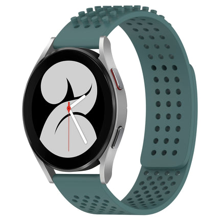 20mm Holes Breathable 3D Dots Silicone Watch Band, For Samsung Galaxy Watch 4 44mm, For Samsung Galaxy Watch 4 40mm, For Samsung  Galaxy Watch 4 Classic 46mm