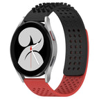 For Samsung Galaxy Watch 4 40mm / Black+Red