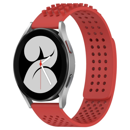 20mm Holes Breathable 3D Dots Silicone Watch Band, For Samsung Galaxy Watch 4 44mm, For Samsung Galaxy Watch 4 40mm, For Samsung  Galaxy Watch 4 Classic 46mm