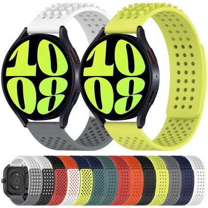 20mm Holes Breathable 3D Dots Silicone Watch Band