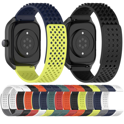 20mm Holes Breathable 3D Dots Silicone Watch Band