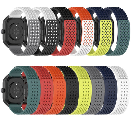 20mm Holes Breathable 3D Dots Silicone Watch Band