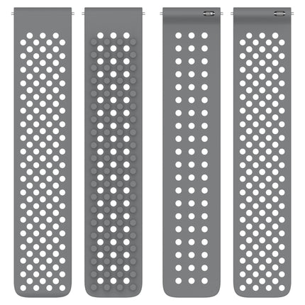 20mm Holes Breathable 3D Dots Silicone Watch Band