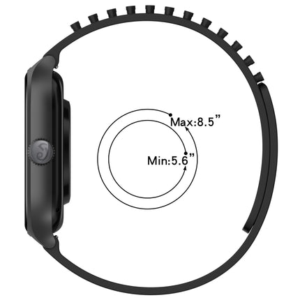 20mm Holes Breathable 3D Dots Silicone Watch Band