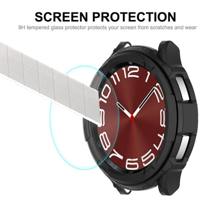 ENKAY Hat-Prince 2 in 1 TPU Armor Watch Case + 0.2mm 9H Tempered Glass Screen Protector, For Samsung Galaxy Watch6 Classic 47mm, For Samsung Galaxy Watch6 Classic 43mm - DealBuddy