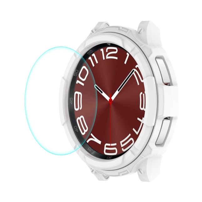 ENKAY Hat-Prince 2 in 1 TPU Armor Watch Case + 0.2mm 9H Tempered Glass Screen Protector, For Samsung Galaxy Watch6 Classic 47mm, For Samsung Galaxy Watch6 Classic 43mm - DealBuddy