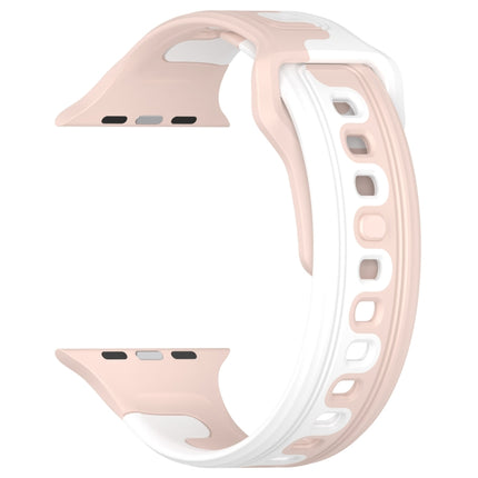 Double Color Silicone Watch Band, For Apple Watch 42mm, For Apple Watch 38mm - DealBuddy