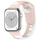 Double Color Silicone Watch Band, For Apple Watch 42mm, For Apple Watch 38mm - DealBuddy