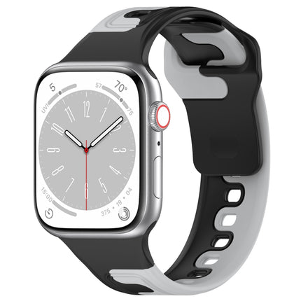 Double Color Silicone Watch Band, For Apple Watch 42mm, For Apple Watch 38mm - DealBuddy