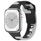 Double Color Silicone Watch Band, For Apple Watch 42mm, For Apple Watch 38mm - DealBuddy
