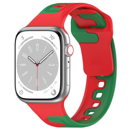 Double Color Silicone Watch Band, For Apple Watch 42mm, For Apple Watch 38mm - DealBuddy