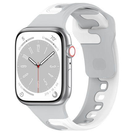 Double Color Silicone Watch Band, For Apple Watch 42mm, For Apple Watch 38mm - DealBuddy