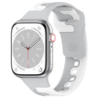 Double Color Silicone Watch Band, For Apple Watch 42mm, For Apple Watch 38mm - DealBuddy