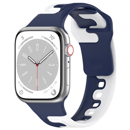 Double Color Silicone Watch Band, For Apple Watch 42mm, For Apple Watch 38mm - DealBuddy
