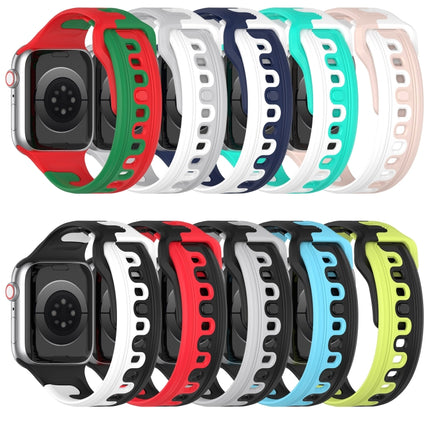 Double Color Silicone Watch Band, For Apple Watch 42mm, For Apple Watch 38mm - DealBuddy