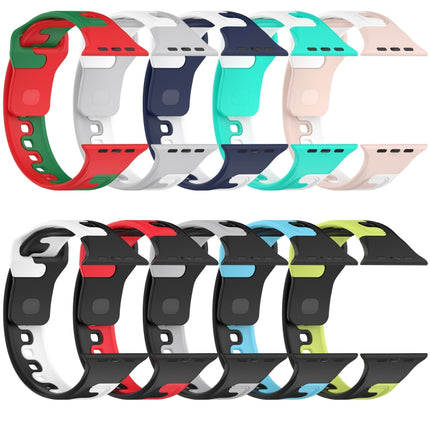 Double Color Silicone Watch Band, For Apple Watch 42mm, For Apple Watch 38mm - DealBuddy