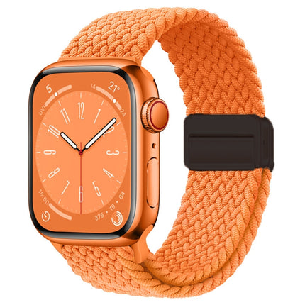 Nylon Woven Magnetic Fold Buckle Watch Band, For Apple Watch Ultra 2 49mm, For Apple Watch Series 9 45mm