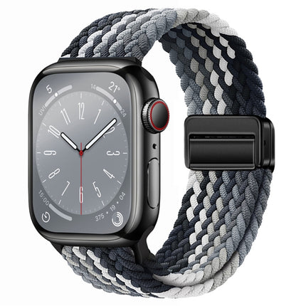 Nylon Woven Magnetic Fold Buckle Watch Band, For Apple Watch Series 8 41mm, For  Apple Watch Series 8 45mm