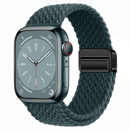Nylon Woven Magnetic Fold Buckle Watch Band, For Apple Watch Series 4 44mm, For  Apple Watch Series 4 40mm