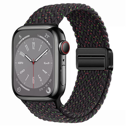 Nylon Woven Magnetic Fold Buckle Watch Band, For Apple Watch Series 4 44mm, For  Apple Watch Series 4 40mm